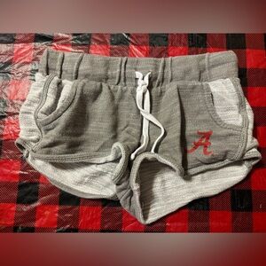 Pro Edge Gray and Red Women's Sweat Shorts